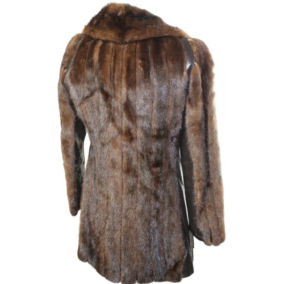 Mahogany Mink Stroller with Leather Accent Panels, Size Sm/Med - Picture 8 of 12